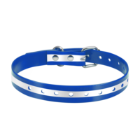 Collier pour chien Perpetual PD 01 en TPU noir solide, imperméable, confortable, style punk, boucle réglable, pour chiens et chats, toutes saisons