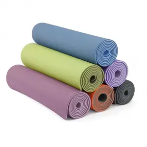 Sansd antiscivolo biodegradabile organico di lusso mantenere la salute eco-friendly 5mm viaggio Tpe Yoga tappetino all'aperto