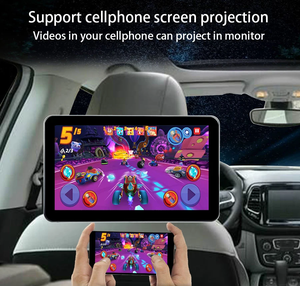 Phổ 4 + 64G trở lại chỗ ngồi xe TV với Wifi BT 10 inch đa phương tiện Máy nghe nhạc 10 inch Android xe TV - Product Image 2