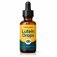 Gouttes liquides pour la santé des yeux à la lutéine 60ml, extrait de souci, soulagement de la fatigue oculaire numérique, yeux secs, soutien contre la lumière bleue, supplément naturel
