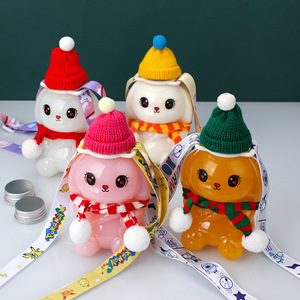 Bottiglia in PET da 350ml 500ml a Forma di Animale Insolita per Succhi Bevande Tè al Latte - Product Image 4