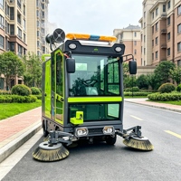 Machine de balayage routier haute performance, électrique, pour grandes surfaces, avec télécommande et longue autonomie de la batterie