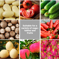 Machine industrielle automatique de découpe de légumes et de fruits pour oignon, pomme de terre, manioc, pomme, mangue, citron, noix de coco, et autres aliments en copeaux