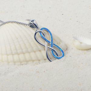 Collier Opale Infinie Viral TikTok |   Bijoux Bleu Amour Éternel - Fournisseur en Gros Tendance - Product Image 3