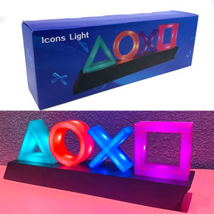 Luz LED de icono de juego para PS4/PS5 Lámpara decorativa de control de voz para <span class=keywords><strong>Playstation</strong></span> Player Juego de iluminación colorido comercial - Product Image 1