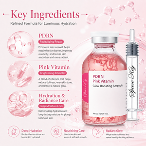 <span class=keywords><strong>Ampoule</strong></span> PDRN Éclat Boostant avec Vitamine Rose pour une Peau Hydratée, Repulpée, Lissée et Radieuse - Product Image 3