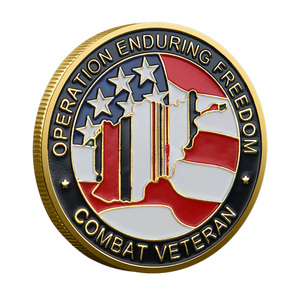 Moneda Conmemorativa 3D de Metal Plateado con Elementos de Bandera <span class=keywords><strong>Nacional</strong></span>, Versión Doble en <span class=keywords><strong>Oro</strong></span> y Plata, Decoración de Escritorio, Regalo Empresarial - Product Image 2