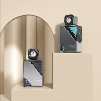 Flacon de parfum de luxe unique en verre rectangulaire vide de 100 ml, personnalisé par le fabricant Anding