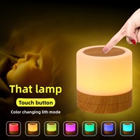 Lampu Malam LED Silinder Pintar Pelindung Mata untuk di Samping Tempat Tidur, Lampu Kamar Tidur Berubah Warna dengan Sensor Gerak Ambient