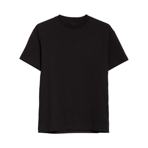 T-shirt personnalisé à épaules tombantes, coupe oversize, style streetwear, en coton, de créateur, de haute qualité, col rond, uni, vierge - Product Image 3
