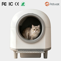 Vollständig Geschlossene Selbstreinigende Umweltfreundliche Leicht zu Reinigende Katzentoilette 65L Automatische Smarte APP Geruchskontrolle Mehrkatzen-WC