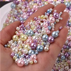 Perlas Redondas de Imitación Ecológicas al por Mayor, Perlas de Plástico Moldeadas por Inyección, Cuentas de Dibujos Animados para la Fabricación de Joyería - Product Image 3