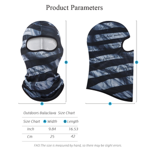 Penutup Wajah Lengkap Kustom Balaclava Masker Ski Olahraga, Masker Wajah Taktis untuk Bersepeda Mendaki Gunung, Tahan Angin dan Bernapas - Product Image 4