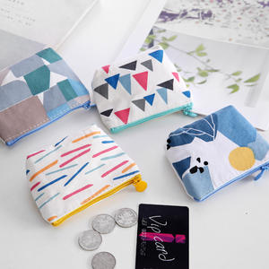 Sac de maquillage blanc en coton de couleur unie, pièces, toile de maquillage, de réception à la main, d'un câble, trieuse de pièces de <span class=keywords><strong>monnaie</strong></span> - Product Image 4