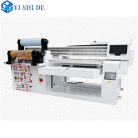 Printer flatbed inkjet UV 6090 dengan fungsi kalibrasi ketinggian otomatis, cocok untuk papan nama kayu logam kaca PVC akrilik.