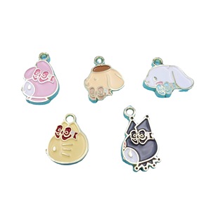 Breloques en alliage de zinc avec émail doré pour sacs et sacs à main, tirettes de fermeture éclair sans clé, idéales comme cadeau - Product Image 5
