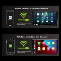 Radio Mobil Universal 2 Din 9 Inch Android Auto GPS 2+32GB Carplay Kabel & Nirkabel BT WiFi Multimedia Player dengan Layar Sentuh