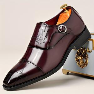 Zapatos formales de cuero de lujo, zapatos formales de negocios cómodos para hombre - Product Image 4