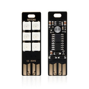 एलईडी उच्च उज्ज्वल टच लाइट मोबाइल यूएसबी लाइट फिंगरप्रिंट डिमिंग स्विच आउटडोर सेंसर 3 रोशनी के साथ - Product Image 2