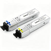 Transceiver optique SFP BIDI monomode 2,5 G 10 km 1310 nm 1550 nm avec connecteur SC et module DDM pour équipement de réseau à fibre optique