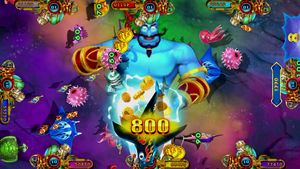 Kit de jeu de pêche d'arcade <span class=keywords><strong>Aladin</strong></span> Adventure Ocean King <span class=keywords><strong>3</strong></span> Plus pour 2/4/6/8/10 joueurs, table de jeu de pêche - Product Image 6