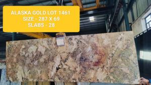 Dalles de pierre naturelle de qualité supérieure Alaska Gold pour hôtels modernes – Options de taille pour revêtements de sol, décorations murales, comptoirs et dessus de table - Product Image 3