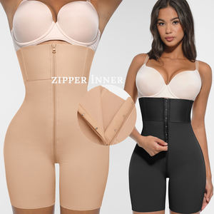Tek parça Gaine Amincissante Femme logo tasarım Bbl vücut şekillendirici fermuar Shapewear ile kadınlar için karın kontrol popo kaldırma - Product Image 1