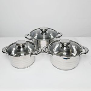 Juego de Batería de Cocina de 12 Piezas de Acero Inoxidable Antioxidante y Antiadherente Incluye Sartén y Olla para Uso en Cocina Metal - Product Image 4