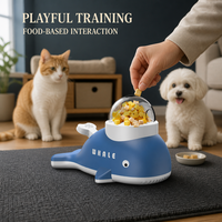Mainan Pengumpan Makanan Hewan Peliharaan Interaktif untuk Anjing dan Kucing, Bahan PP Modern, Lucu, dan Terlaris