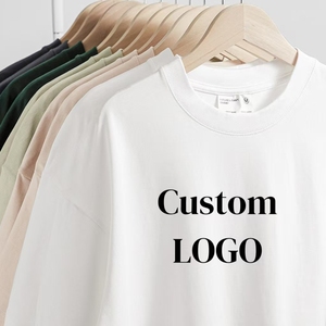 Nouveauté : T-shirt unisexe de luxe à col montant, personnalisable avec logo, coupe oversize, vierge, vente en gros pour hommes - Product Image 1