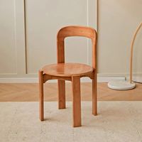 Chaise de salle à manger vintage haut de gamme en teck du milieu du siècle, style moderne empilable solide pour la maison, le restaurant, la chambre à coucher et la salle de sport.