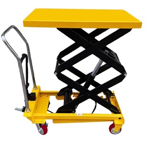 China 500kg bomba de pie plataforma de elevación eléctrica elevación hidráulica Manual portátil mesa elevadora de tijera - Product Image 5