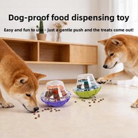 Nouveau jouet distributeur de nourriture pour chiens et chats - Jouet éducatif, puzzle anti-stress, jouet pour animaux de compagnie en ABS