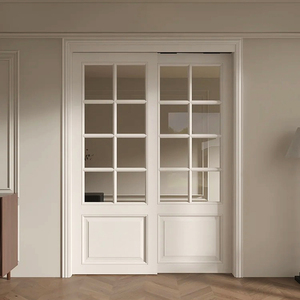 <span class=keywords><strong>Rail</strong></span> suspendu intérieur de maison villa personnalisé portes coulissantes rétro français balcon cuisine chambre à coucher <span class=keywords><strong>porte</strong></span> à <span class=keywords><strong>double</strong></span> cloison en aluminium - Product Image 1