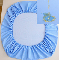Queen Size King couleur unie design solide 100% polyester imperméable à l'eau lavable en machine housse de matelas ajustée