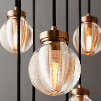 Lustre suspendu décoratif pour salon, escalier, 48 pouces, rond, intérieur, luxe, cristal, luminaire suspendu