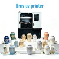 Machine d'impression UV à jet d'encre rotative à 360 degrés avec CMYK W V pour les urnes en métal, céramique, plastique, verre et autres produits cylindriques