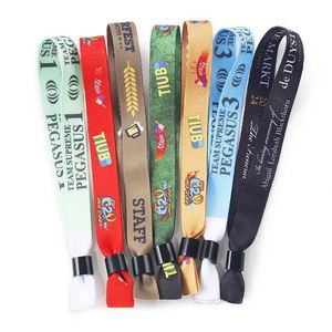 Pulseras de Tela Ecológicas Personalizadas para Eventos, Artículo Promocional con Transferencia Térmica - Product Image 1