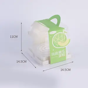Toptan oem yüksek kaliteli plastik gıda sınıfı malzeme kek kutusu
