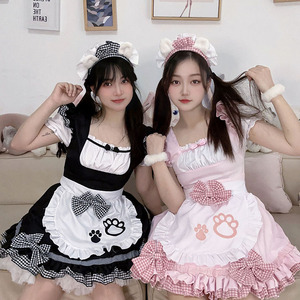 <span class=keywords><strong>Disfraz</strong></span> <span class=keywords><strong>de</strong></span> Halloween <span class=keywords><strong>de</strong></span> Lolita 2D, estilo niña dulce y suave, con diseño <span class=keywords><strong>de</strong></span> <span class=keywords><strong>gatita</strong></span> salvaje, para cosplay <span class=keywords><strong>de</strong></span> sirvienta japonesa, <span class=keywords><strong>de</strong></span> poliéster. - Product Image 2