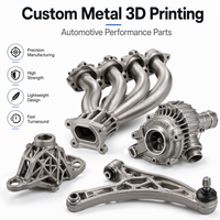 Impression 3D métallique personnalisée SLM, collecteur d'échappement en acier inoxydable, boîtier de turbo, pièces de performance pour voitures de course, service 3D OEM ODM