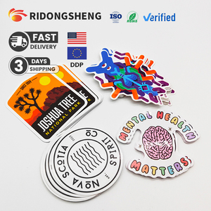 UV Resist Tear Resistant Waterproof Durable White Vinyl PVC Self Adhesive Glossy/Matte Custom Logo Sticker Decal for Promotion
