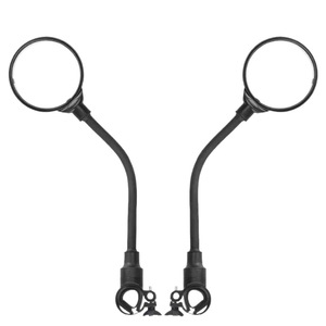 Miroir de vélo réglable en aluminium, support de guidon, lentille plate ronde pour vélo de montagne, vélo électrique, accessoires de cyclisme - Product Image 2