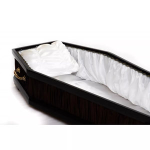 Rivestimento per Bara con Pizzo, Accessori <span class=keywords><strong>Funebri</strong></span>, Decorazione per Bara Europea, Copriletto con Cuscino, Set Interni in Raso per Bara - Product Image 2