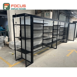 Comptoir de présentation moderne pour perruques avec dessus en verre, étagères multi-tiroirs, armoire de présentation pour extensions de cheveux - Product Image 2