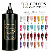 Vernis à ongles gel UV professionnel vegan, écologique, non toxique, à base d'eau, effet œil de chat, scintillant et magnétique, longue tenue