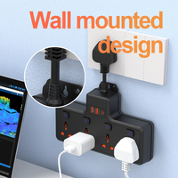 Parasurtenseur, multiprise USB, rallonge électrique, prise multiple, câble d'extension, prise avec prise UK