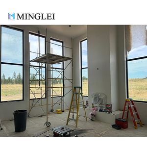 Bán Hot Minimalism Loạt Siêu Đôi Kính Cửa Sổ Và Cửa Ra Vào Nhôm Sàn Để Cửa Sổ Trần Bởi Minglei Cửa Sổ <span class=keywords><strong>Inc</strong></span> - Product Image 4