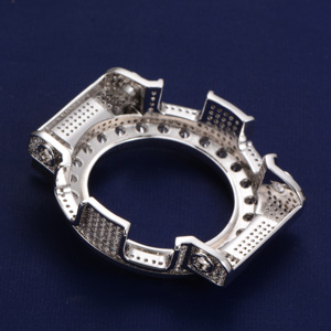 Nouvelle conception Montres pour hommes en argent 925 serties de moissanite VVS D, couvercle de lunette de montre personnalisé modifié pour GA100/GA110 - Product Image 4