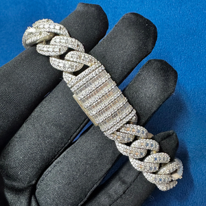 Most Demanded Classic Sterling <b>Silver</b> Luxury Moissanite Diamond <b>Bracelet</b> IGI Certified <b>for</b> Wedding Anniversary Gifting - Product Image 4